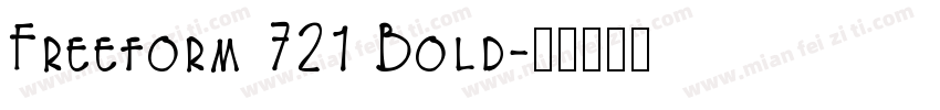 Freeform 721 Bold字体转换
